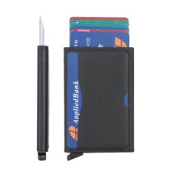 2024 Manufacturer OEM Aluminum Case Wallet RFID Pop Up Wallet Metal Credit Card Holder