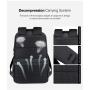 BSCI Computer Office Waterproof Travel Bag Backpack Black Smart Laptop Backpack Usb Charging Notebook Bags
