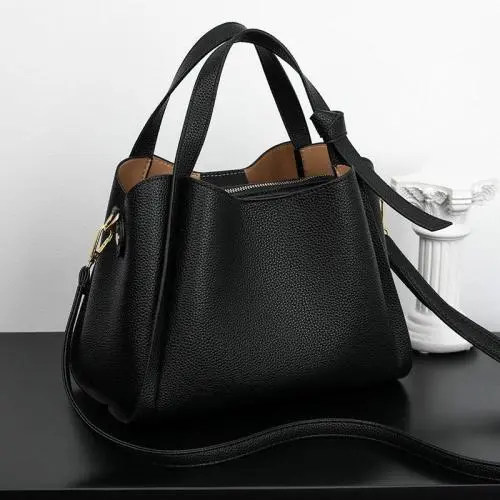 XL016 New Fashion Korean Patten Crossbody Bag For Women Shoulder Bag Female Women Bags Luxury PU Leather Bucket Handbag