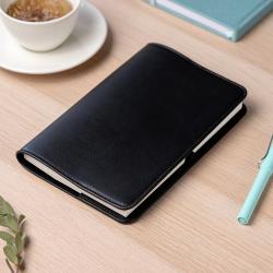 Business Refillable Leather Portfolio Organizer Journal A5 notebook cover A5 writing book cover