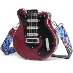 KBW795 Hot Selling Single Shoulder Women Bag New Tide Fashion PU Ladies Handbag Crossbody Guitar Pattern Bag