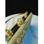 New Arrival Bridal Wedding Elegant Wholesale Rhinestone Flower Clutch Bag Glitter Pleats Handbag Banquet Bag For Woman