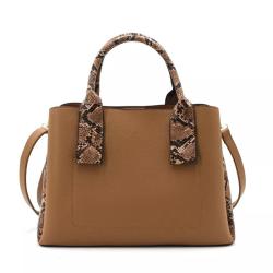 2024 Custom Snake Vegan Leather Bucket Bag Handbag For Women Ladies Fashion