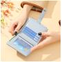 2023 New Women's Retro Crocodile Wallet Short Style Simple Multi-Card Clip Purses Waterproof Pu Bag Hot-Selling