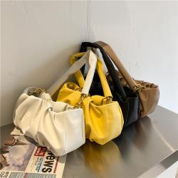 2021 Summer New Korean Fashion Retro Wrinkled Cloud Bag Women's Portable Shoulder Bag Fashion Women High Quality  Handbags