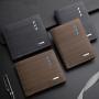 ZR654 Men Short Wallet Card Holder Card Positions Case Open Frosting Purse Retro Money Clip Billfold Dollars PU Open Wallet