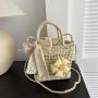 New Handmade Woven Grass Handbag Casual Shoulder Bag