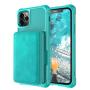Customized leather mobil phone case cover zipper phone back holder leather phone case