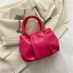 New Pleated Cloud Crossbody Bag Chain Women Designer Bags Pure Color Ladies Handbags JY1105