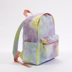 Keymay RTS Stock Hign Quality Hiking Travel Backpack College Backpack School Bag  Corduroy Tie Dye Fashion Backpack