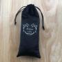 Custom Logo Reusable Red Black Velvet Cotton Linen Packaging Bag For Cosmetic