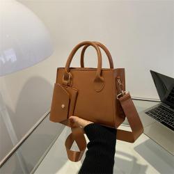 Women's bag 2024 new square bag crossbody bag female simple fashion handbag female elegant 2-piece set ladies purse