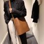 HR434 New PU Leather Women's Bag Fashion Trend Versatile High Quality Design Sense Single Shoulder Bag Cross Body Bucket Bag