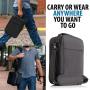 Custom Fabric Carbon Lined Stash Bags Odor Smell-proof Case Smellproof Single Shoulder Bag