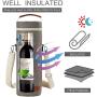 2021 New Wine Bag Promotion Portable Wine Cooler Single Wine Cooler Bag Insulated Bag for Delivery Single Bottle Travel Polybag