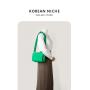 2024 New Product Korean Women's Cross-Body Bag  Shoulder Bag Plain Nylon Fashion Woven Messenger Bag for girls