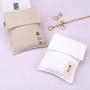 Custom Logo Printed Cotton Linen Comb Cosmetic Packing Envelope Dust Pouch Envelope Cotton Gift  Bag