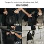 Slash-proof Fabric Backpack with Combination Lock Anti Knife Bag Water Proof Cut Resistant Knapsack Anti-theft Bag