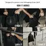 Slash-proof Fabric Backpack with Combination Lock Anti Knife Bag Water Proof Cut Resistant Knapsack Anti-theft Bag