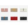 HR309 Women's PU Leather Simple and Long Ladies Wallet Wholesale Fashion Contrast Color Card Purse Long Buckle Clip Coin Holders