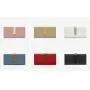 HR309 Women's PU Leather Simple and Long Ladies Wallet Wholesale Fashion Contrast Color Card Purse Long Buckle Clip Coin Holders
