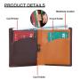 Modern Fashion Luxury Smart Minimalist Slim RFID Card Holder Ultra thin Leather Wallet PU Wallet Case with Coin Pocket