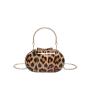 2024 new summer fashion chain shoulder bag ladies handbag pvc retro leopard print handbags unique bags for women