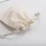 Eco Cotton Linen Drawstring Bag Custom Cosmetic Gift Dust Bag Reusable Personalized Jewelry Packaging Bag