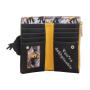 Customized small zipper wallet for women cartoon pattern leather women's wallet