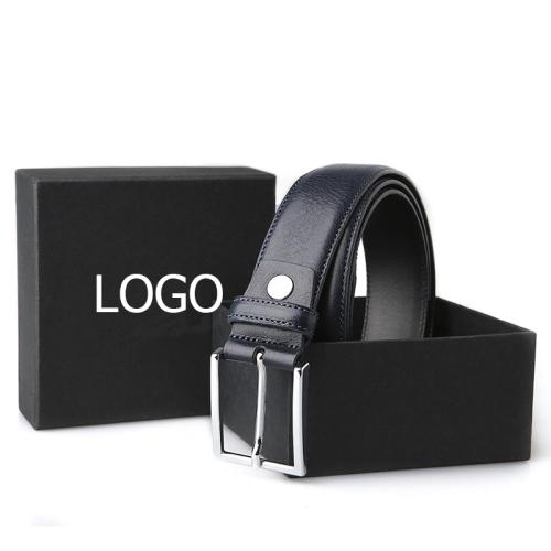 Designer Fashion Vegan Leather Men Belt Custom Leather Business Belts Gift Set For Men