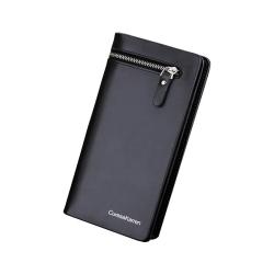 OEM094 Leather Men Luxury Wallet For Men Classic Clutch Bags Fashion Card Holder Long Wallet Zipper Coins Purses