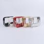 New Trends Women Zipper Closed Concert purse Transparent Cosmetic Bag Designer Clear Stadium Bag PVC Crossbody Bag
