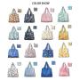ZWY245 Foldable Large Women Shopping Bag Polyester Lightweight Practical Daily Organizer Bag Wholesale Fashion Supermarket Pouch