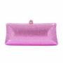 Factory wholesale hollow rectangle rhinestone shoulder bags ladies party handbags custom luxury crystal bag clutch evening bags