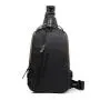 XL044 Simple Style Daily Used Waterproof Crossbody Bag with USB Men's Nylon Chest Bag New Version Durable Sports Shoulder Bag