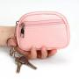 ZWY018 New Women Short Mini Wallet Wholesale Compact Zipper PU Leather Coin Purse Daily Fashion Solid Color Clutch Key Bag