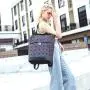 Realer Women Backpack Schoolbag for Teenage Girls Luminous Geometric Backpack Shoulder Bags Large Capacity for Travel Female