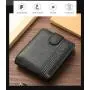 Factory wholesale men's wallet, short PU leather style,  cross-border, zipper and buckle, new style leather wallet, coin purse