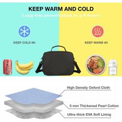 Spacious and Durable Insulated Polyester Lunch Bag for Kids Thermal and Waterproof with Cartoon Pattern Cooler Bag Genre