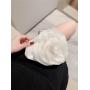 popular purses ladies imitated silk pearl handle big white flower evening bags clutches for bridal wedding sac tendance 2024