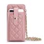 Diamond Stitching Leather Bag Women Genuine Leather Phone Case Wallet Crossbody Mobile Phone Bag