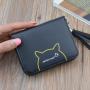 Ladies Cute Small Leather Multi-function Short Wallet Mini Trend Fashion Student Coin Purse Credit Card Clutch Bag Free Shipping