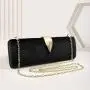 Hot Selling Metal Leaf Buckle Clutch Bag Party Lady Chain Shoulder bags Velvet Clutch Evening  Bags Women