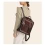 Realer 2021 new backpacks women's genuine leather fashion old vintage school bag ladies casual backpack bag