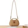 ZF371 New Fashion Shell Handbag Rattan Woven Bag For Summer Shoulder Bags For Girl Lovely Rattan Woven Ladies Bags