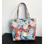Customized natural cotton big capacity cotton canvas shopping tote bag