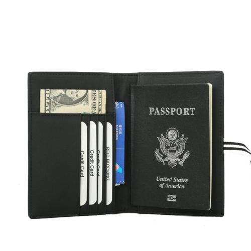 ZR143 Blocking Wallet Hot Selling Top Layer Cowhide Passport Book New RFID Passport Holder ID Card Holder