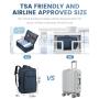 LOVEVOOK Expandable Backpack with Shoe Bag Waterproof large capacity Bag carryon luggage Airline Approved Men Travel Duffle Bags
