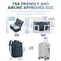 LOVEVOOK Expandable Backpack with Shoe Bag Waterproof large capacity Bag carryon luggage Airline Approved Men Travel Duffle Bags