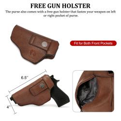 Realer 2022 brand designer fashion women office hobo handbags PU leather casual tote hand bag with holster ladies gun bags